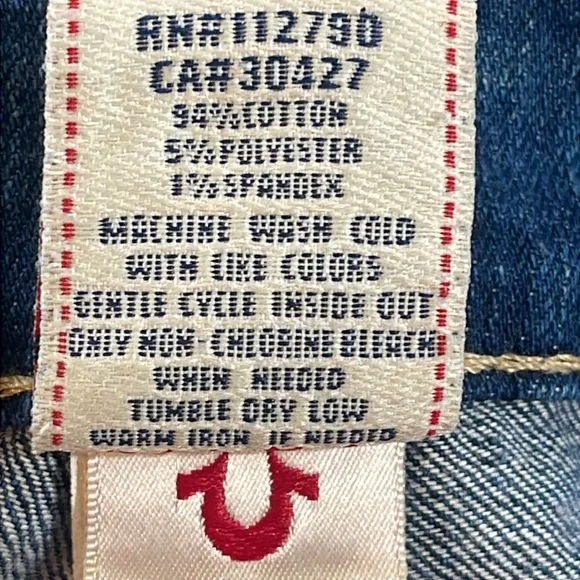 TRUE RELIGION Billy Classic Denim Jeans With Pockets Size 26 - Picture 9 of 10